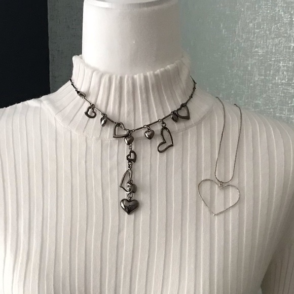Two heart necklaces - Picture 1 of 3